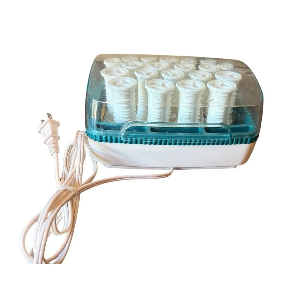 Revlon RV251 UltraCurl Hot Rollers 20 Hair Curlers Clips Vintage